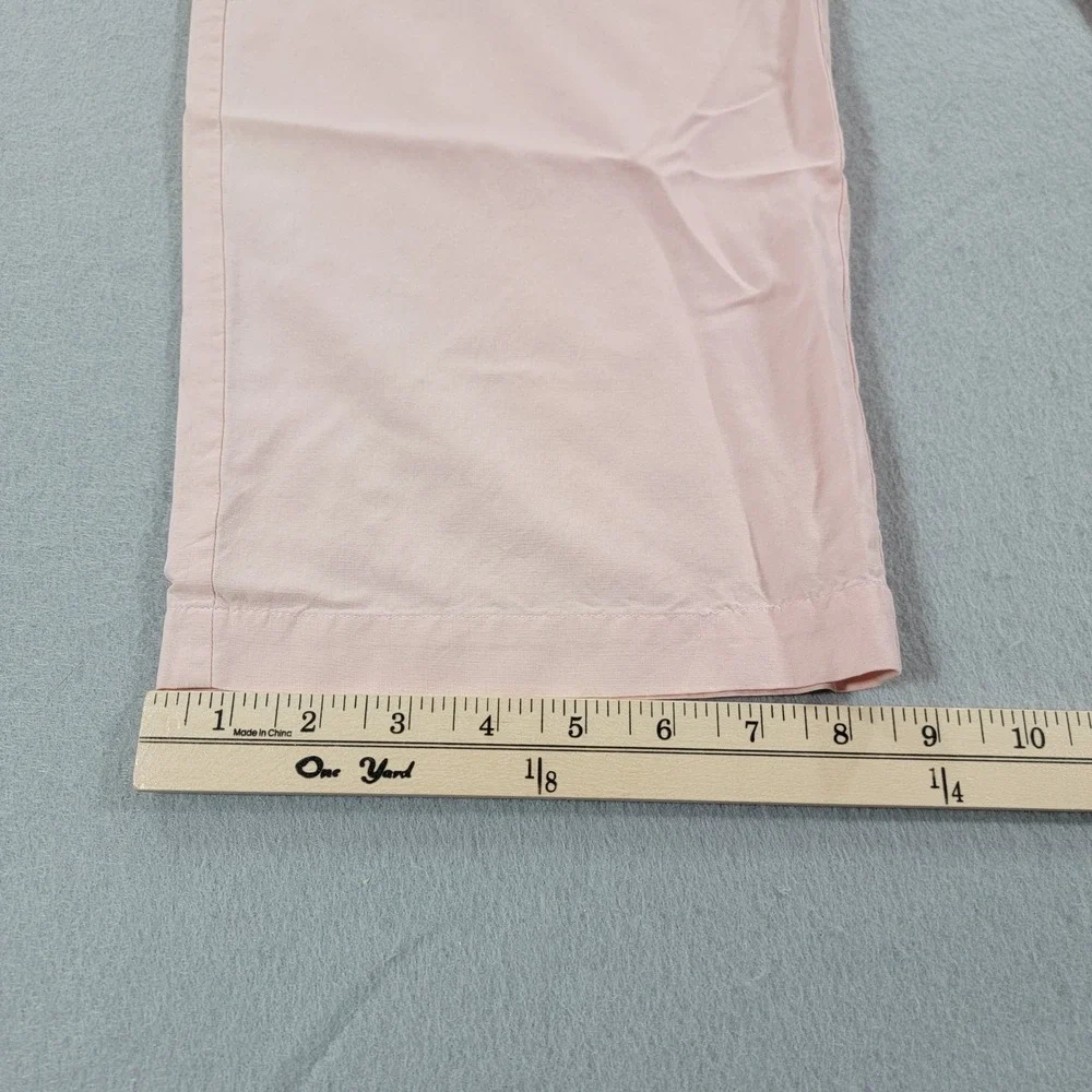 Tropical Al Silk Straight Leg Pants Women's Petite Large Pink Resort Coastal - Picture 7 of 10